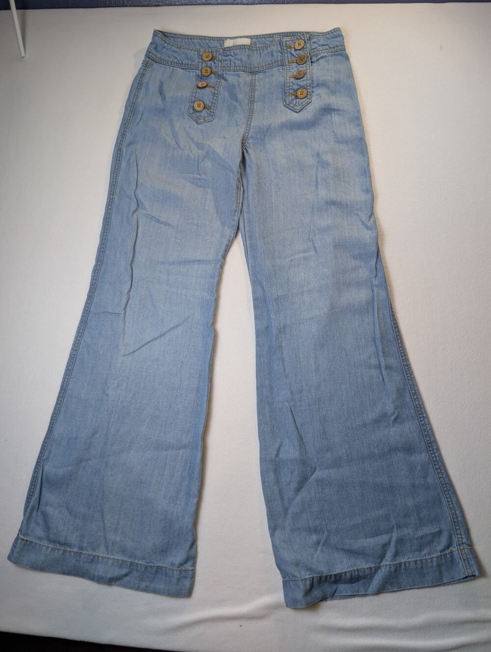 Elevenses Light Blue Baggy Flare Jeans Size 8
